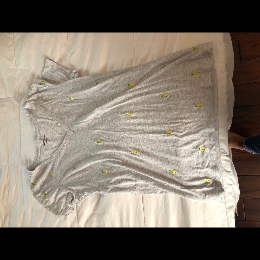Gray v neck